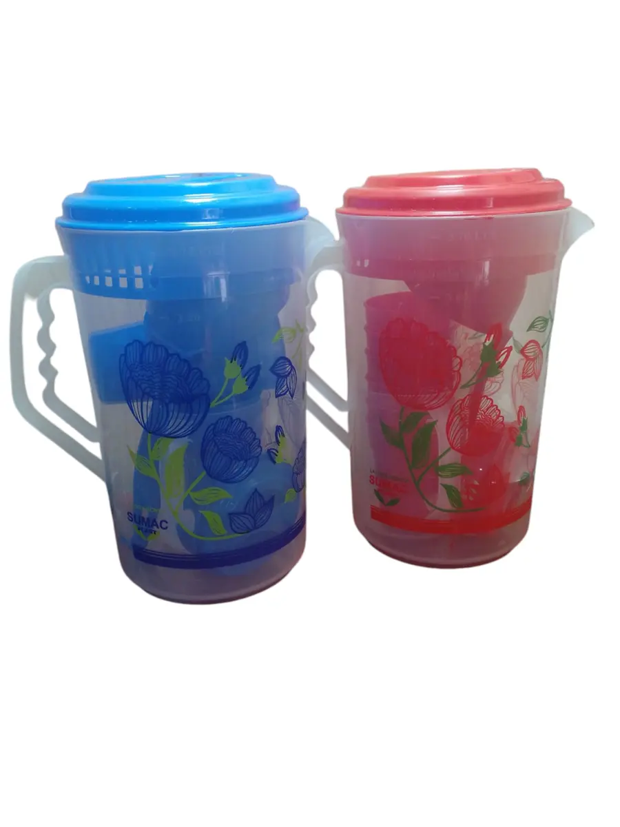 JARRA 3L C/JARRA MEDIDORA Y 6 VASOS